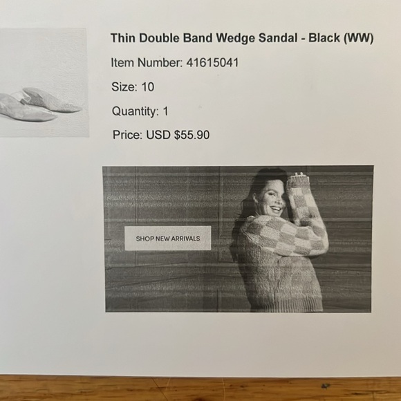 NWT TORRID THIN DOUBLE BAND WEDGE SANDAL WW - Picture 9 of 9